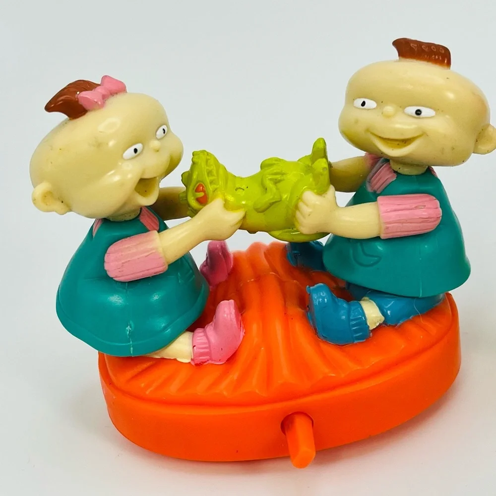 Rugrats Burger King Toys 1998 Lot Of 3 Phil Lil Chuckie Reptar Kids Meal VTG